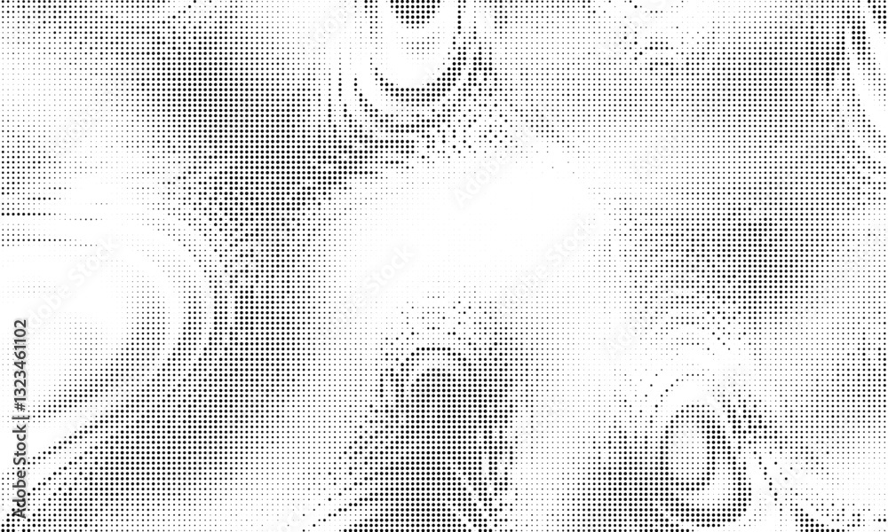 Leinwandbilder abstract black and white halftone pattern design featuring unique elements and textures