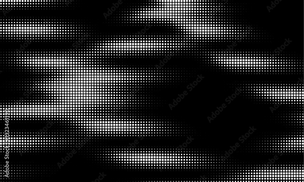 Poster a captivating dynamic geometric pattern in striking contrasting black and white colors