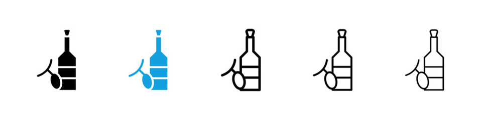 Olive oil icons vector set for web designs