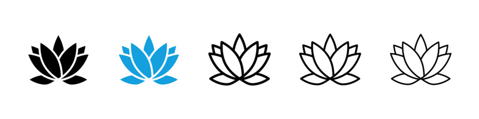 Protea icons vector set for web designs