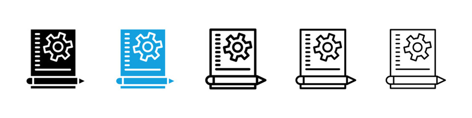 Prototyping icons vector set for web designs