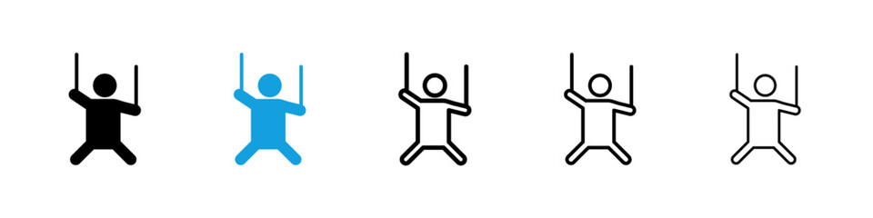 Puppet icons vector set for web designs