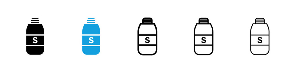 Solvent icons vector set for web designs