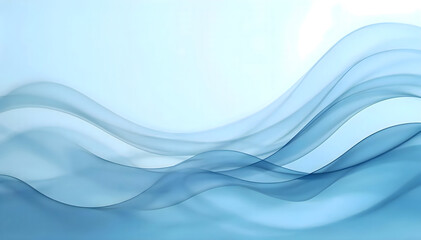 Obraz premium Abstract Light Blue Flowing Waves Background