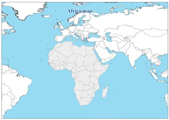 Africa country map atlas wallpaper