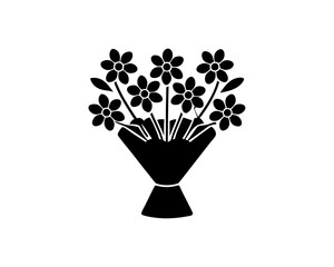 creative details dried flower bouquet icon vector illustration 