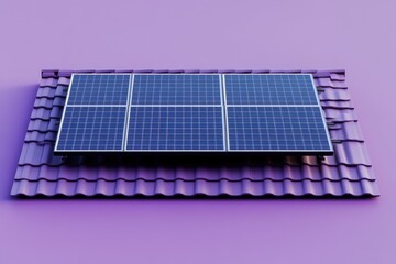 Solar panels installed on a rooftop generating electricity from sunlight