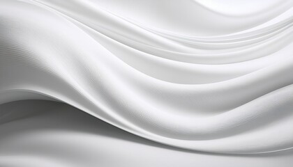 Fototapeta premium this image features a clean white abstract background with smooth flowing waves the design creates a sense of fluidity and modernity