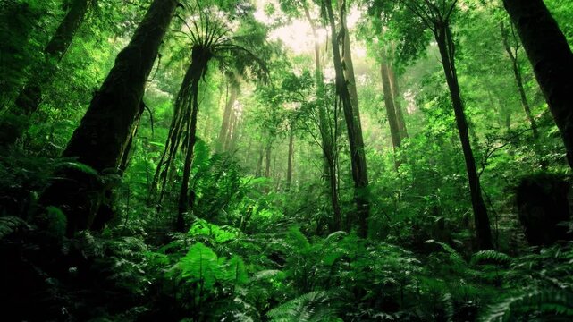 Beautiful green jungle