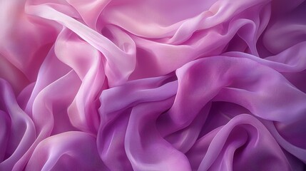Fototapeta premium Soft and Flowing Pink Fabric with Delicate Texture and Layers