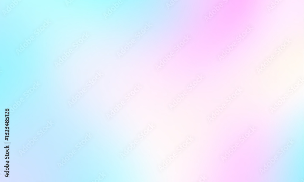 Aufkleber Abstract Background. Soft pink, yellow and blue color vector abstract background for web design. Pastel Multi Color Gradient Overlay Vector