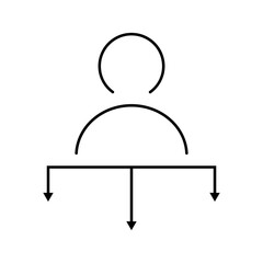 Team vector icon. Teamwork illustration sign. Development symbol. Progress  logo. 