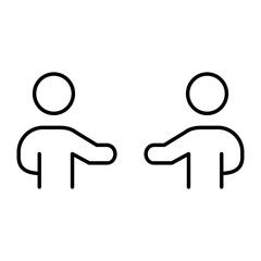 Obraz premium Team vector icon. Teamwork illustration sign. Development symbol. Progress logo. 