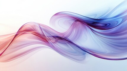 Naklejka premium Elegant Flowing Waves of Colorful Smoke Abstract Background Design