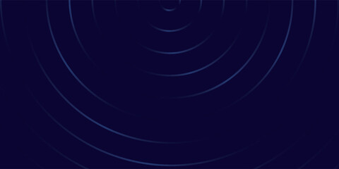 Blue abstract background with glowing circles. Swirl circular lines pattern. Geometric spiral. Twirl element. Modern graphic design. Futuristic technology concept.