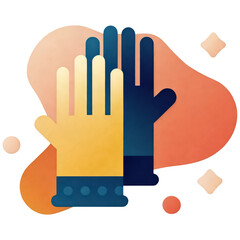 Obraz premium Safety gloves icon