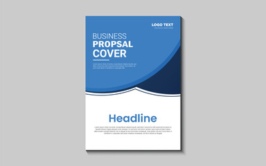 Corporate business proposal cover design template