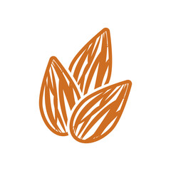 almond icon vector design symbol templates