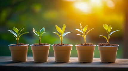 Growth Represented by Sprouting Plant – New Life, Nature, and Development Concept – Green and Fresh Imagery