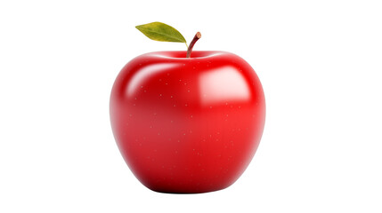 Red Apple on Black Background Perfect for Healthy Eating and Food Blogs transparent background.