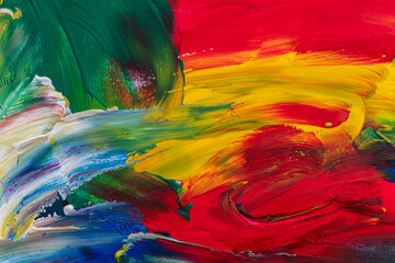 カラフルな絵具で塗った背景