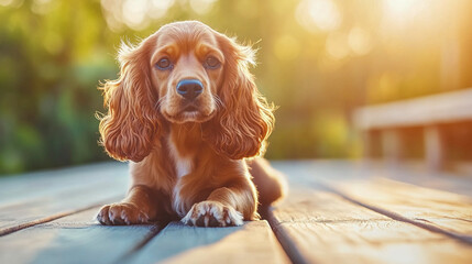 Pure Youth Crazy – Young English Cocker Spaniel Dog Posing – Cute, Energetic, and Playful Puppy Concept