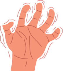  Shaking Hand Vector Illustration for Medical and Emotional Concepts