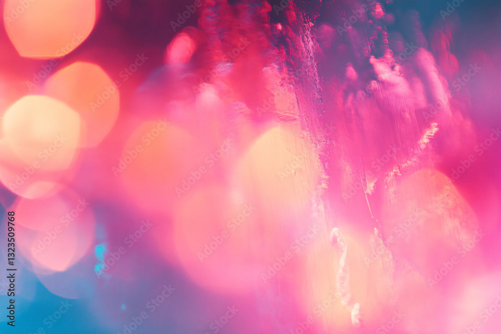 Aufkleber Colorful and engaging abstract background featuring blurred lights and gentle glow effects in a dynamic composition