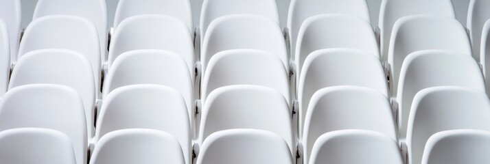 Fototapeta premium Minimalist Stadium Architecture Parametric Seating Design Exploring Geometric Repetition, Modern Event Space Visualization for Spatial Innovation