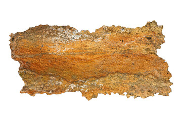 Fototapeta premium Old Concrete Stalactite Isolated on Transparent Background