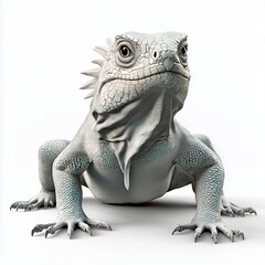 Obraz premium iguana on white