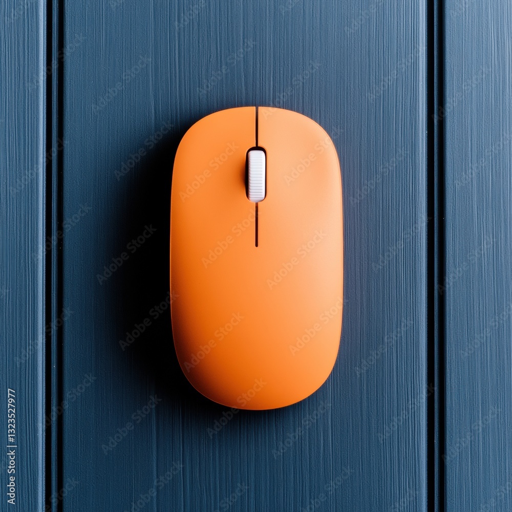 Poster minimalist wireless mouse vibrant ergonomic tech accessory for modern digital workspaces - sleek ora