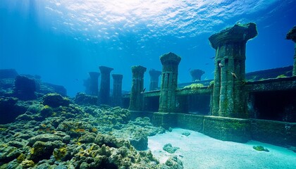 ruins of the atlantis civilization underwater ruins