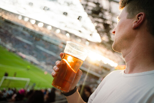 Watching Game at Stadium