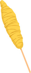 Obraz premium Egg roll Indonesian food illustration
