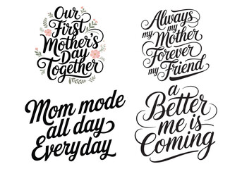 Mother's Day Vector T-Shirt Designs: 