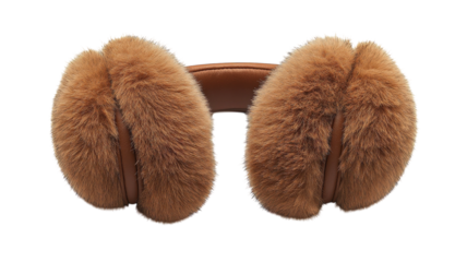 Cozy and stylish faux fur earmuffs perfect for winter adventures in the snow