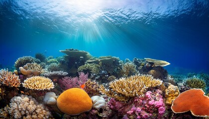 Fototapeta premium coral reef isolated on transparent background