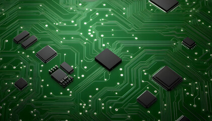 Close-up of intricate circuit board with components (1)