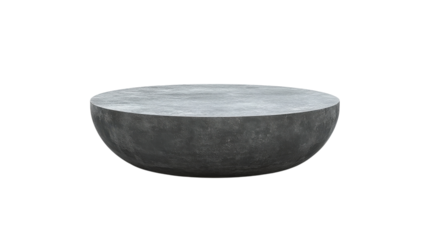 Elegant circular concrete bowl with a smooth surface perfect for outdoor decor