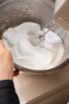 Whipping Egg Whites to Stiff Peaks