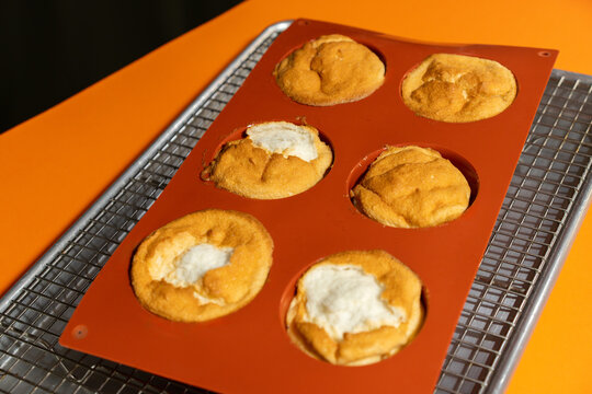 Freshly Baked Souffl&eacute; in Silicone Mold