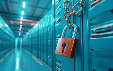 Secure Data Center - Locked Server Room