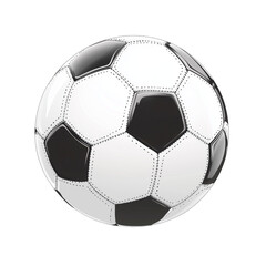 Soccer Ball Vector Illustration on a transparent background