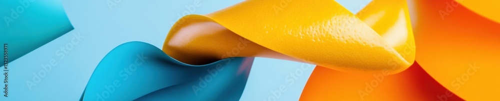 Poster vibrant citrus geometry dynamic lemon color block design for modern food branding, digital marketing