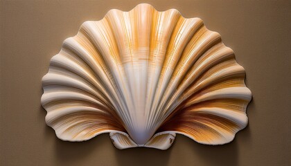 a shell is on a wall