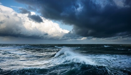 Obraz premium stormy sea and clouds