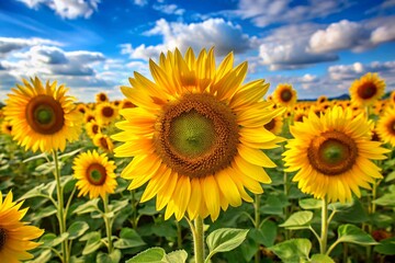 Fototapeta premium sunflowers in the field