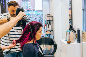 Professional hair drying
