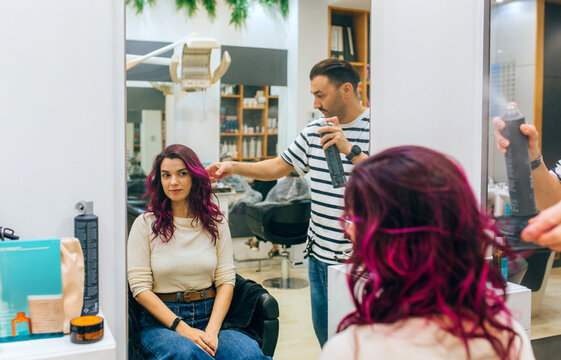 Finishing hairstyle touches